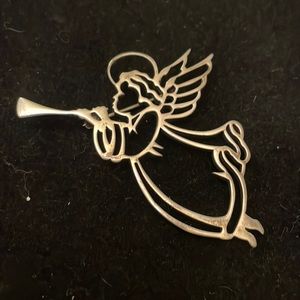 Sterling Silver Angel Pin